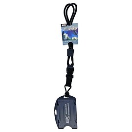 EK Ekcessories 10942C-C20-AM Black Dual Sided Smart Card Holder with Detachable Lanyard