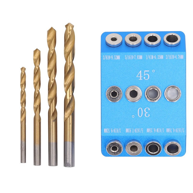 Drill Guide Jig 30 45 90 Degree Aluminum Alloy Angle