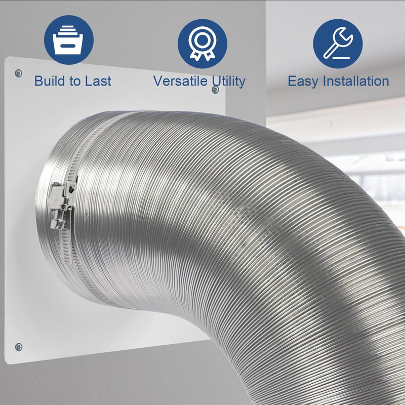 4 inch Duct Flange, Duct Connector Flange with Square Spigot