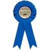 Happy Easter Blue Rosette Ribbon, Easter Trophy Ribbon Award Prize,