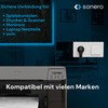 sonero Stromkabel Kaltgerätekabel 3 Polig, 3,0m, 90° Winkel Schutzkontakt Schuko