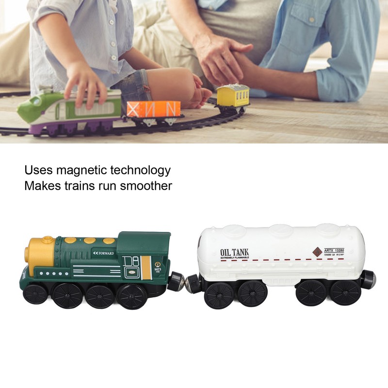 Battery Operated Action Locomotive Toy Vintage Magnetic Connection Powerful Engine