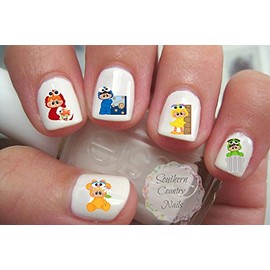 Super Cute Sesame Street Babies Inspired Nail Art Decals