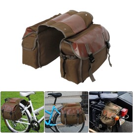 Shkalacar Motorcycle Saddle bags, Waterproof motorcycle saddlebags, Motorcycle Saddlebag Side Tool Bags Cycling Luggage Bag Riding Travel Canvas Waterproof Panniers Box Side Tools Bag Pouch