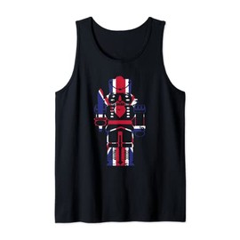 Great Britain Flag Christmas Nutcracker Toy Soldier Vintage Tank Top