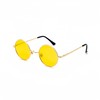 WDZAYXC Retro Classic Round Polarized Sunglasses with Metal Frame for