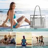 TINYAT Large Clear Tote Bag for Women Transparent Beach Bag