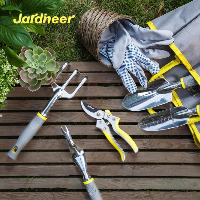 Jardineer Garden Tools Set, 8PCS Heavy Duty Garden Tool Kit