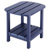 LZRS Double Adirondack Side Table, Outdoor Side Tables, End Tables