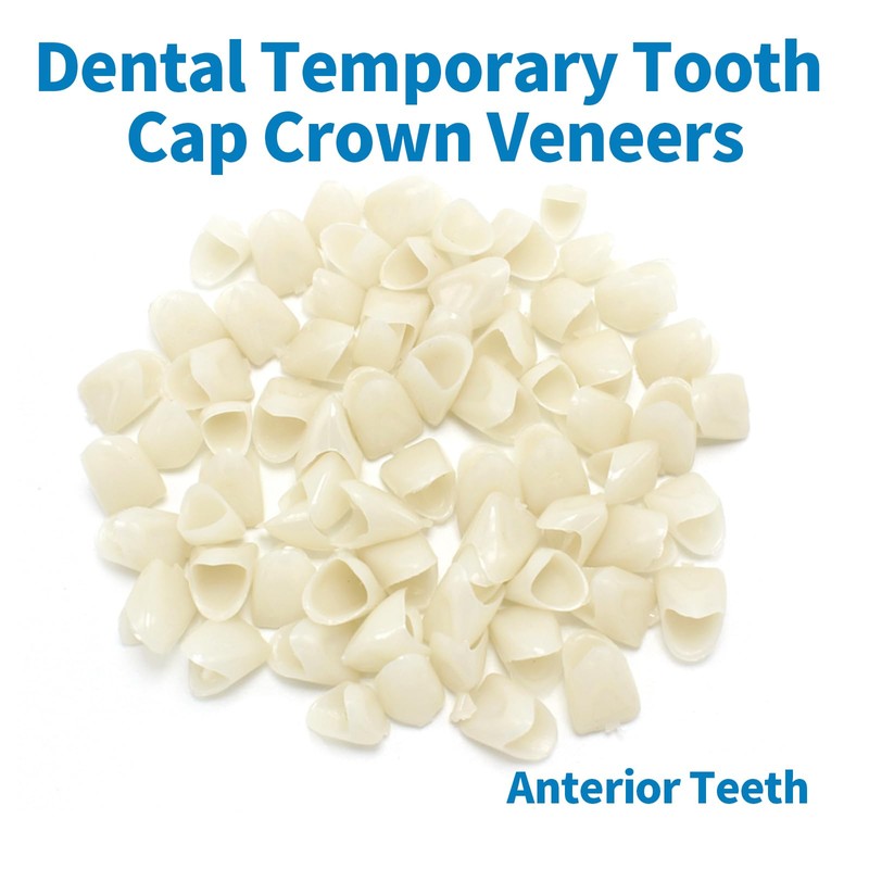 Dental Temporary Tooth Cap Crown Veneers Front Back Anterior and