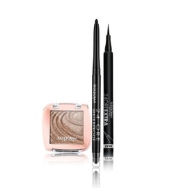 Deborah Milano 24 Hour Automatic Waterproof Eyeliner Kit 01 Black Eye Shadow Color Lovers 04 Warm Taupe Creamy Long Hold and 24 Hour Eyeliner Extra Matte Long Hold