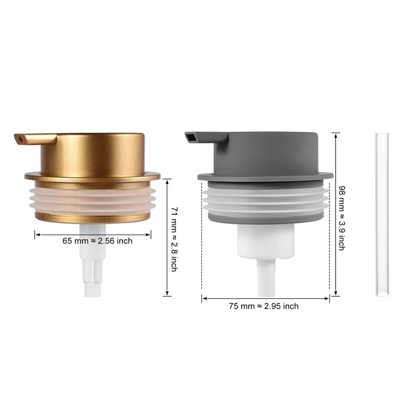 Upgrade Your Soap Dispenser with LALA DOLCE Rust-Proof Grey Plastic