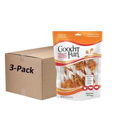 Good 'n' Fun Triple Flavor Double Pops with Chicken, 5.5 oz, 21 Count (3 Packs of 7 Count)