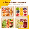 AQSXO 1 Pcs Snack Box Container, 9 Compartments Snack Containers