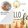 Hello Fall Forest Dish Drying Mat for Kitchen Countertop 16x18