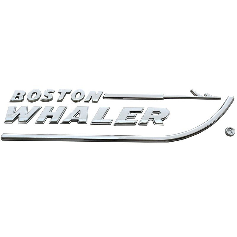 1pc Boston Whaler Emblem 3D Badge Nameplate Letter Size 8-3/4"