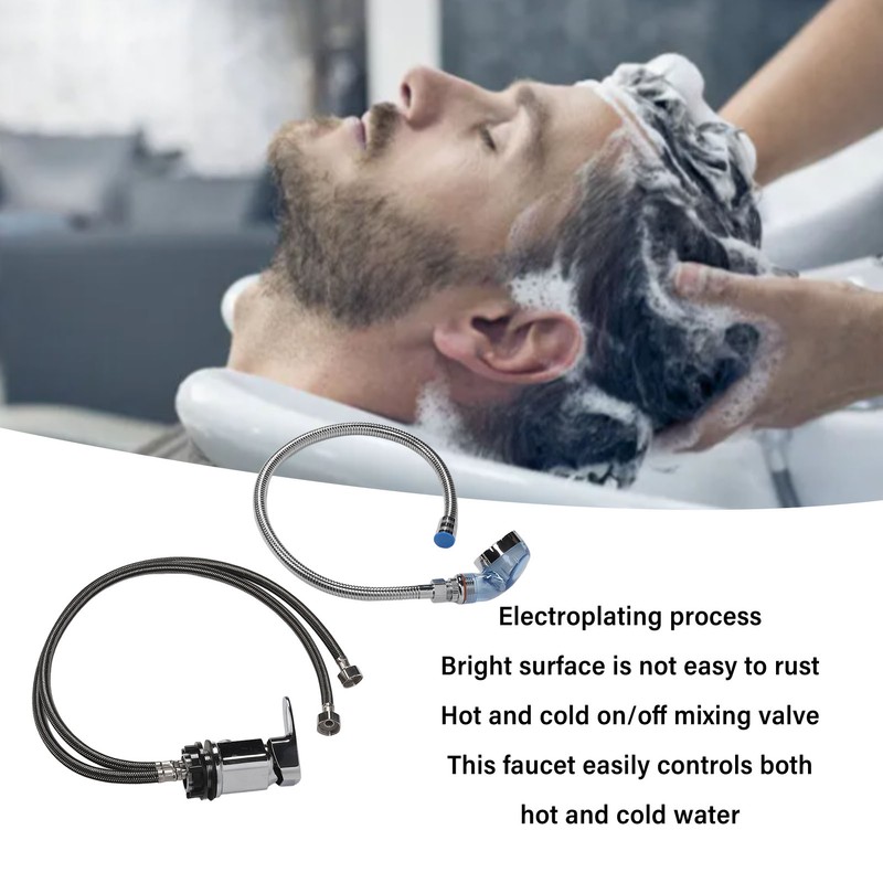 Shampoo Bed Faucet Set Zinc Alloy Hot Cold Mixer Shampoo