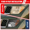 for 2005-2008 Nissan Frontier Headlight Assembly/2005-2007 Pathfinder Black Headlight Driver