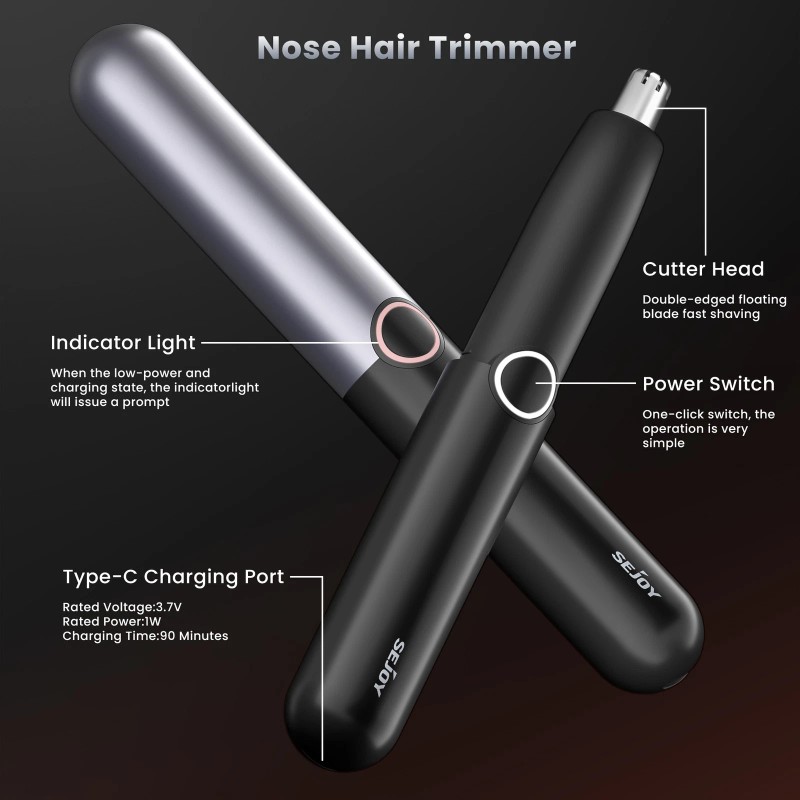 SEJOY Nose Hair Trimmer For Men's Ear and Nose Hair