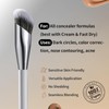 Concealer Brush, Angled Under Eye Makeup Small Foundation Precision Face