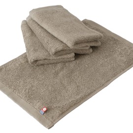 Bloom Imabari Towel, Certified Hand Towel, Set of 4, Just Face, Handkerchief, Large, Made in Japan, 100% Cotton, Water Absorbent, Quick Drying, Large, Plain, Simple