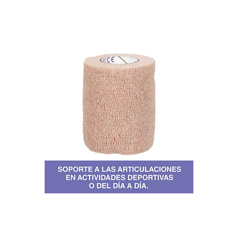 3M Nexcare, Coban Venda Autoadherente para Piel, Color Beige -