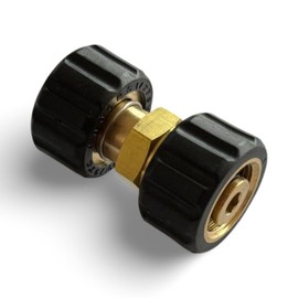 M&M Smartek Hose Connector M22 – M22 Female Thread (2x Female Thread) for/Compatible with Kärcher K HD HDS & Kränzle Pressure Washers up to 275 Bar / 93 °C
