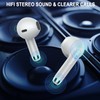 Wireless Earbuds, Bluetooth 5.4 Earbuds Stereo Bass, Bluetooth Headphones in