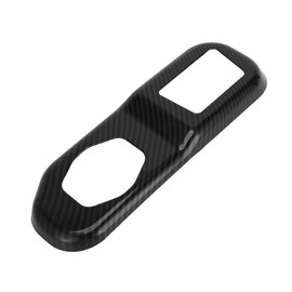 REPAIROCK 1 Pc Rear Trunk Lock Panel Cover Trim for Jeep Wrangler JL JLU 2018-2024 Tailgate Lock Catch Latch Panel Trim Cover ABS Carbon Fiber Black