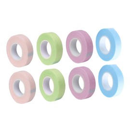 OATIPHO 12Rolls Eyelash Extension Tape Breathable Grafting Tape for Beauty Salons Skin Friendly Non Woven Material Colors for Professional Individual