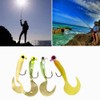 17Pcs Soft Fishing Lures Grub Worm Soft Fishing Baits with