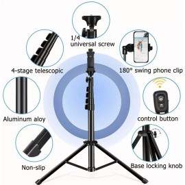 Trípode Selfie Stick 3en1 Bluetooth Control Remoto 170cm