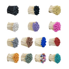 3” Inch Long Wooden Refill Matchsticks with Strike Stickers - Safety Matches Wholesale Bulk Loose by Chandler Studio (Choose Colors, 200 Pieces)