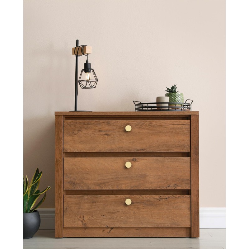 Amerdeco 10 Pack 1.3" (32mm) Brushed Gold Cabinet Knobs Modern