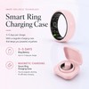 Sqrutri Pink Ceramic Smart Ring for Women, Health & Sleep