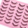 Manga Lashes Clear Band Natural Lashes Wispy Asian 12mm 3D