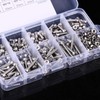 SNOKAY 340Pcs M3 Stainless Steel Button Head Hex Socket Head