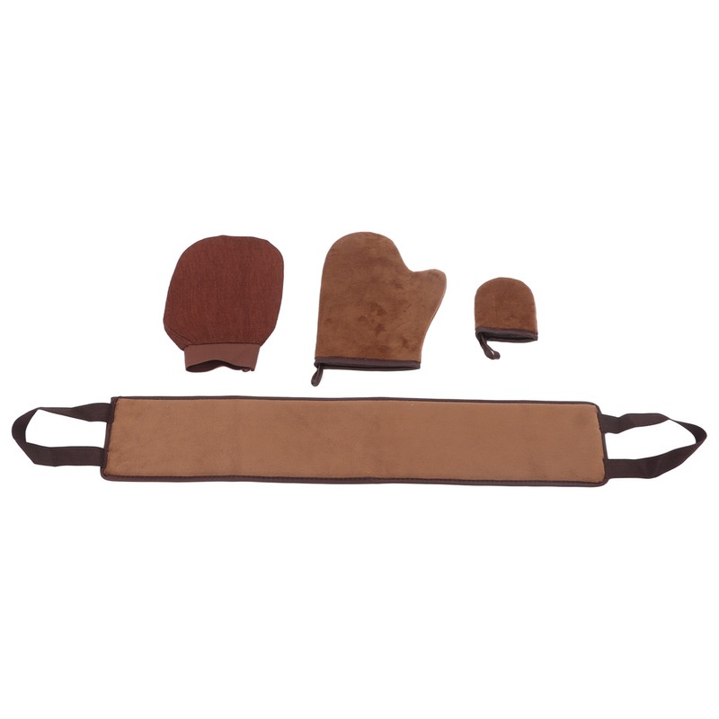 4 Pcs Self Tanner Mitt Tanning Oil Paint Exfoliating Soft