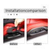 necar2020 Carbon Fiber Seat Adjust Panel Cover Trim Accessories For