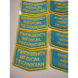 Unbranded 10 Vintage Sew On Patch Emergency Medical Technician Apparatus Driver Cc