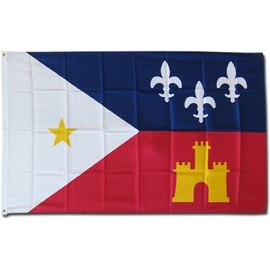 Acadiana - 3 ft x 5 ft Dura-Poly™ Polyester Historic Flag by Flagline