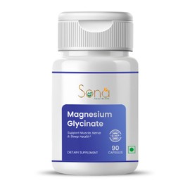SONA Magnesium Glycinate Capsule- 1000mg Veg Capsules 90 Count (Pack of 1)