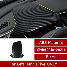 BRMYL Car Dashboard Instrument Protective Cover Decals for 2016-2021 Honda Civic 10th Gen Accessories ABS Carbon Fiber Stickers