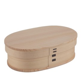 Otate Kogeisha Akita Cedar Magewappa Bento Box (Oval Bento - Medium) Lunch Box, Wappa, Wooden Lunch Box, Made in Japan, Urethane Painting, Traditional Crafts, Japanese souvenir