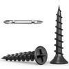 Wavanta 3.9 x 25mm Drywall Screws Coarse Thread Black Phosphate Bugle Head Phillips Drive with Bit, Black Wood Screws for Drywall Sheetrock, Wood and Furniture, Pack of 200