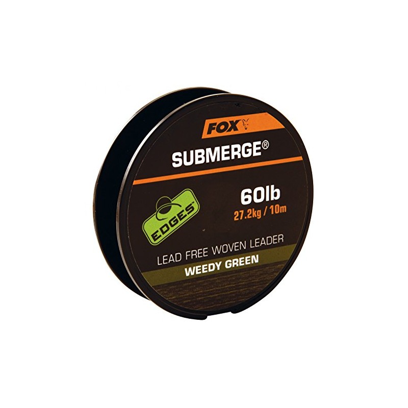 Fox Edges Submerge Unleaded Leadcore Leader Material (Gravel Brown, 60lb)