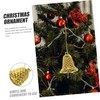 Ipetboom 12pcs Xmas Bell Pendant Ornaments Festive Plastic Hanging Decorations