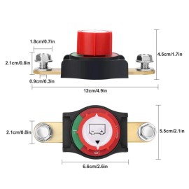 automationpro Side Post Battery Disconnect Switch 12V-48V Kill Cut Off Switch for Car RV Boat