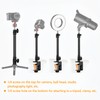 Adjustable C Clamp Extension Rod for Photography – 28–46 cm
