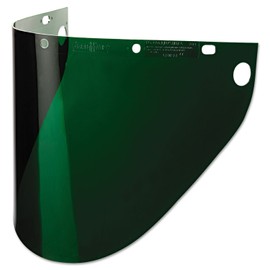 Honeywell Fibre-Metal 9 34" X 19" X .06" Green Shade 5 Propionate Extended View Faceshield